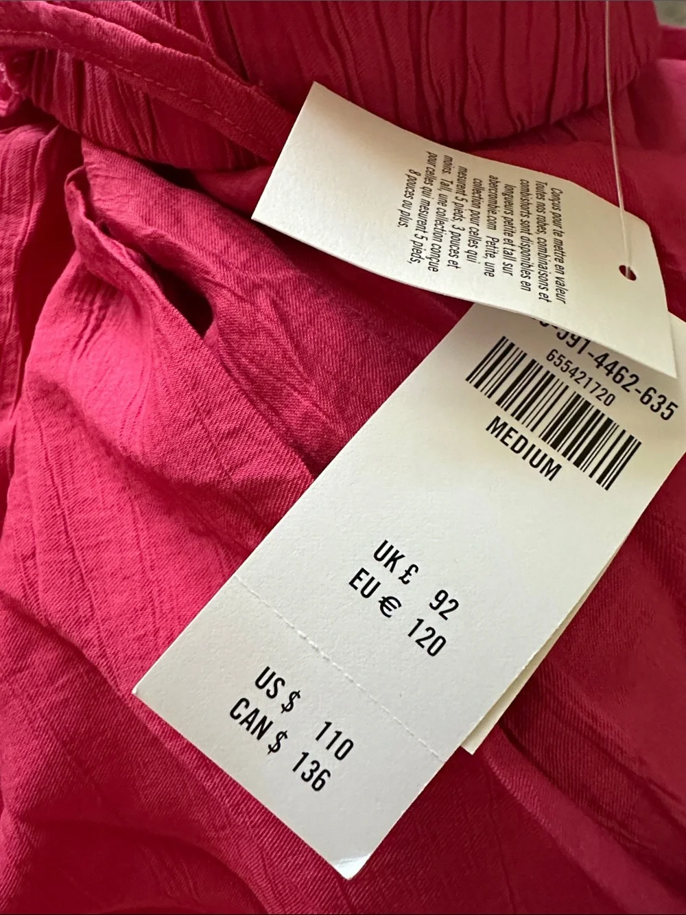 NWT Abercrombie & Fitch Crinkle Textured Maxi Dress